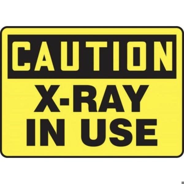 Accuform Radiation & Laser Sign, 10 in H x 14 in W, Aluma-Lite MRAD612XL - main